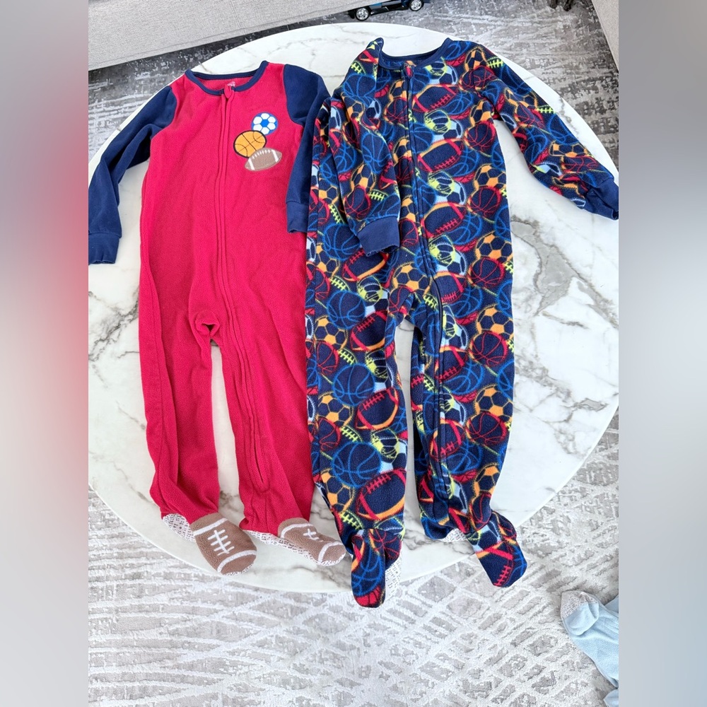 Kids Sports-Themed One Piece Pajamas Set
